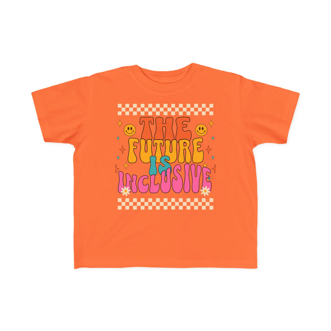 Toddler's  Groovy The Future is Inclusive Tee