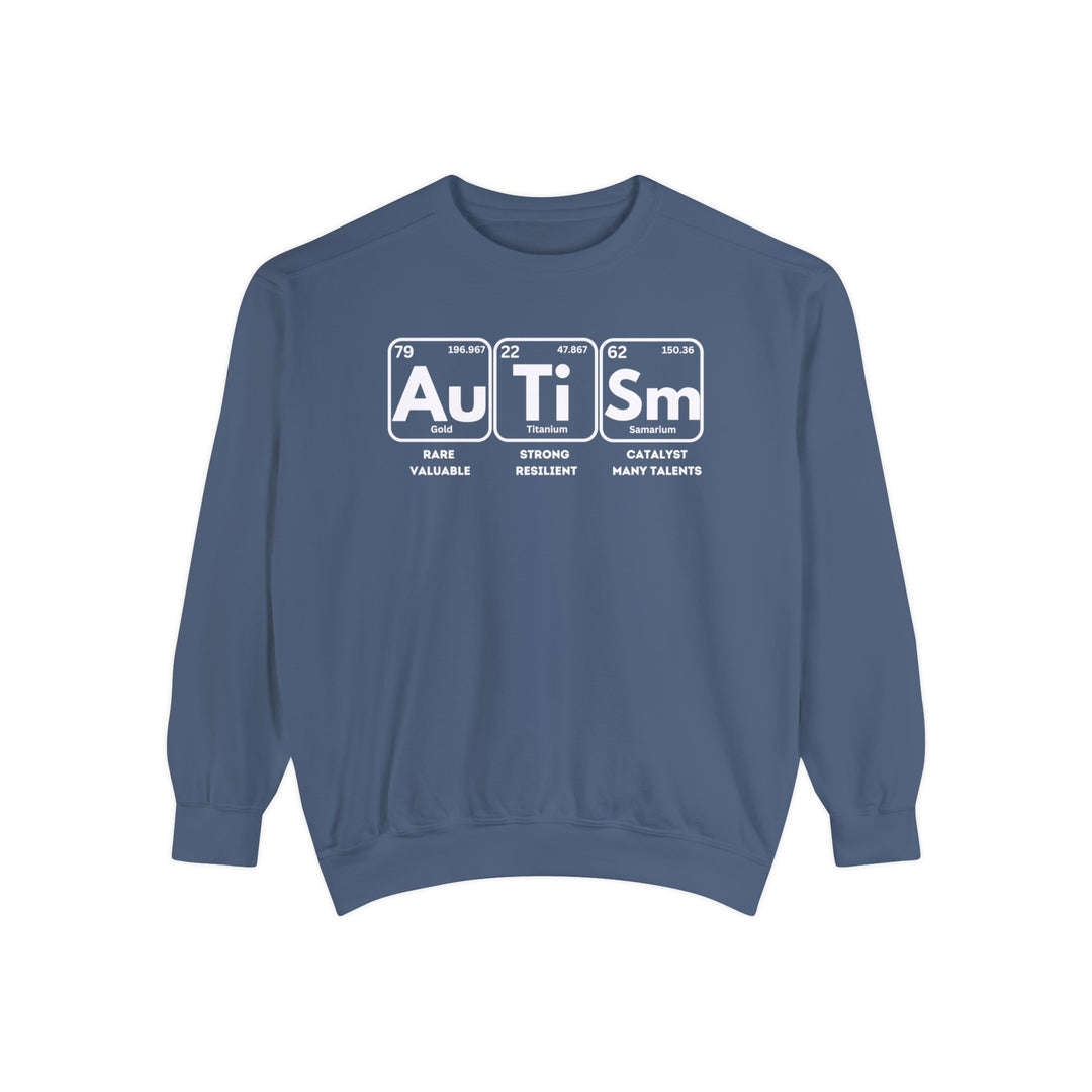 Adult Autism Elements Comfort Colors Sweatshirt