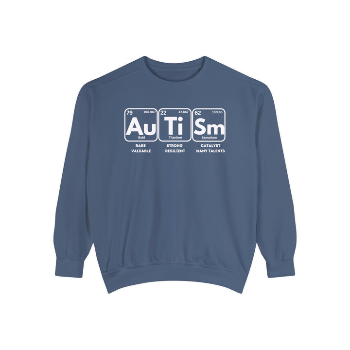 Adult Autism Elements Comfort Colors Sweatshirt