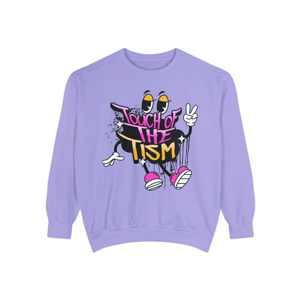 Adult Touch of the Tism Graffiti  Comfort Colors Sweatshirt