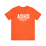 ADHD University Butterfly Symbol White Text Tee