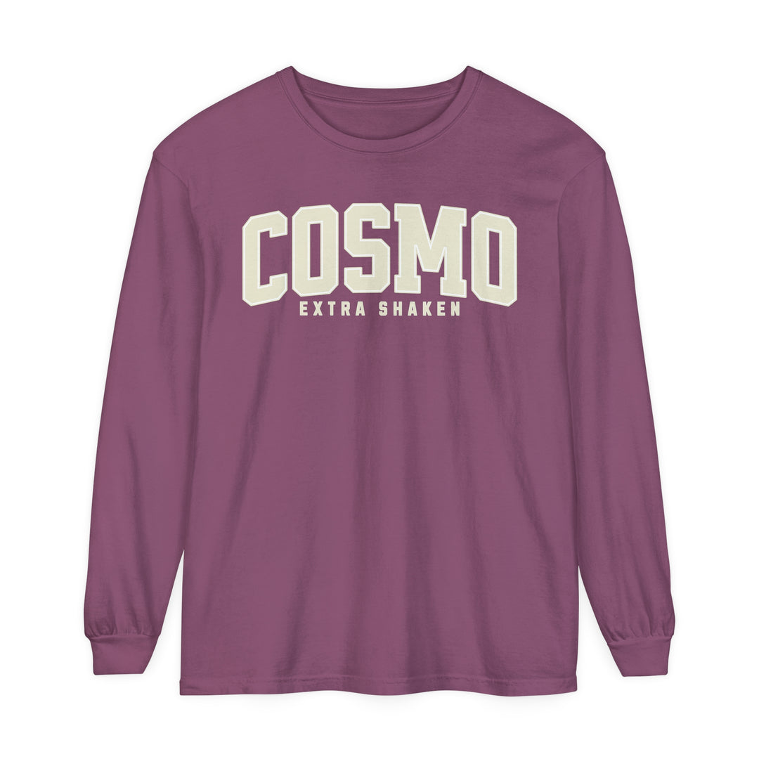 Cosmo Extra Shaken Garment-dyed Long Sleeve T-Shirt