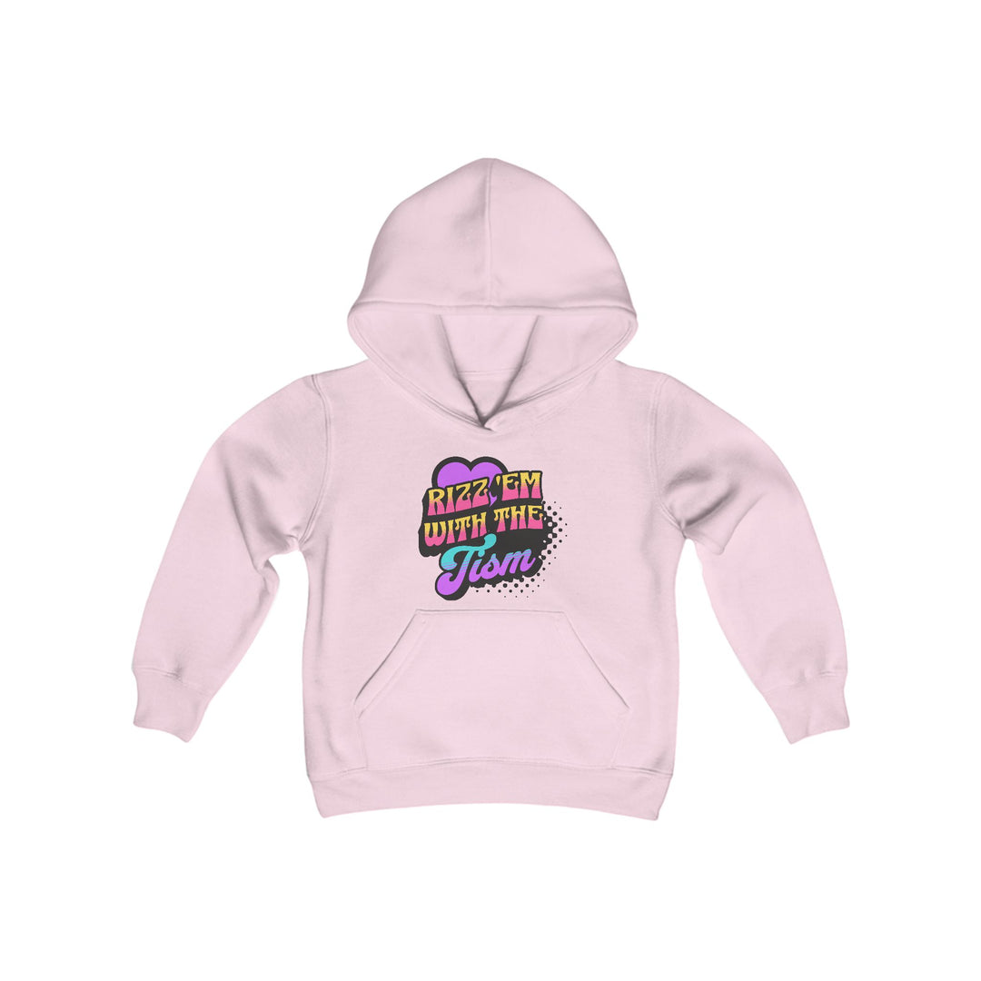 Kids Rizz Em With The Tism Purple Heart Hoodie Sweatshirt