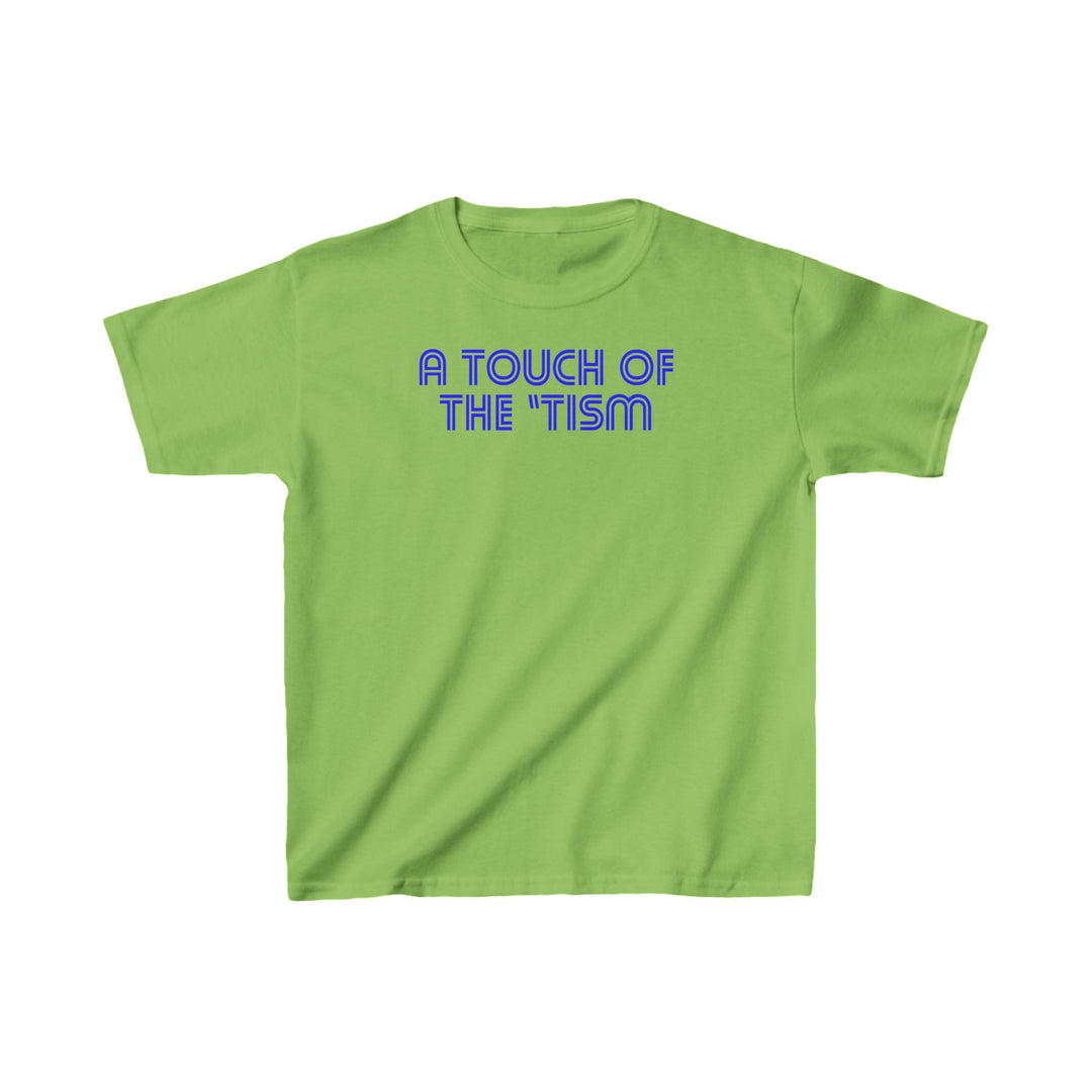 Kids Touch of the Tism Line Letters Tee