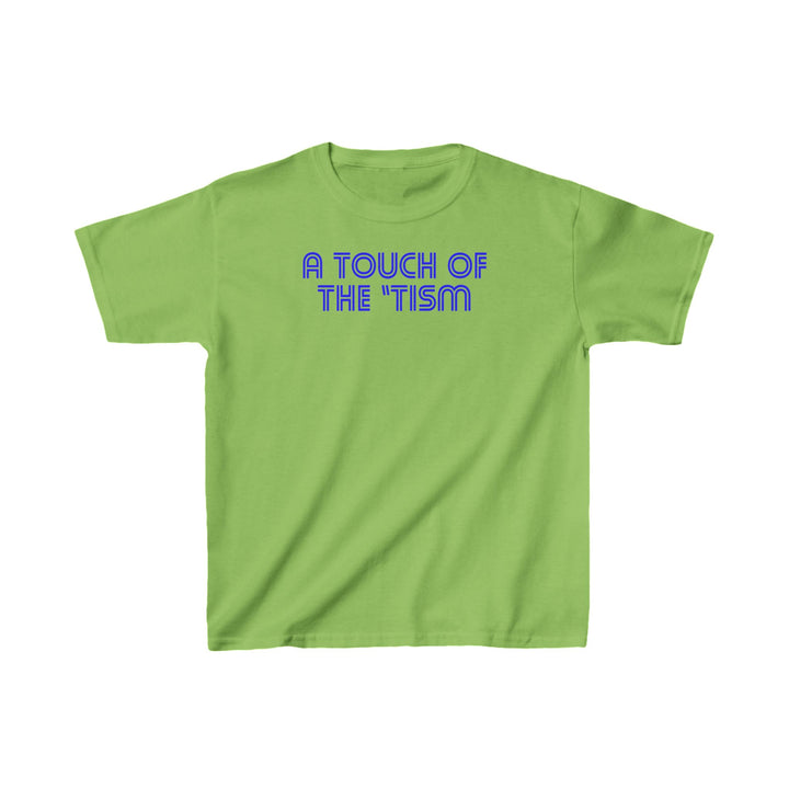 Kids Touch of the Tism Line Letters Tee