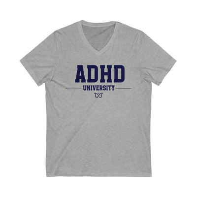 ADHD University Butterfly Symbol V-Neck Tee