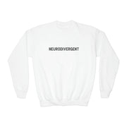 Kids Neurodivergent Distressed Text Sweatshirt