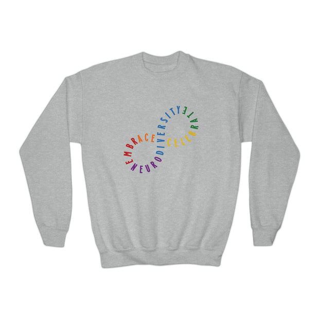 Kids Embrace and Celebrate Neurodiversity Sweatshirt