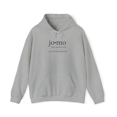 JOMO Hoodie Black Text