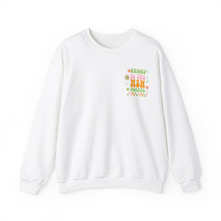 Adult Unique is the New Normal Front and Back Sweatshirt