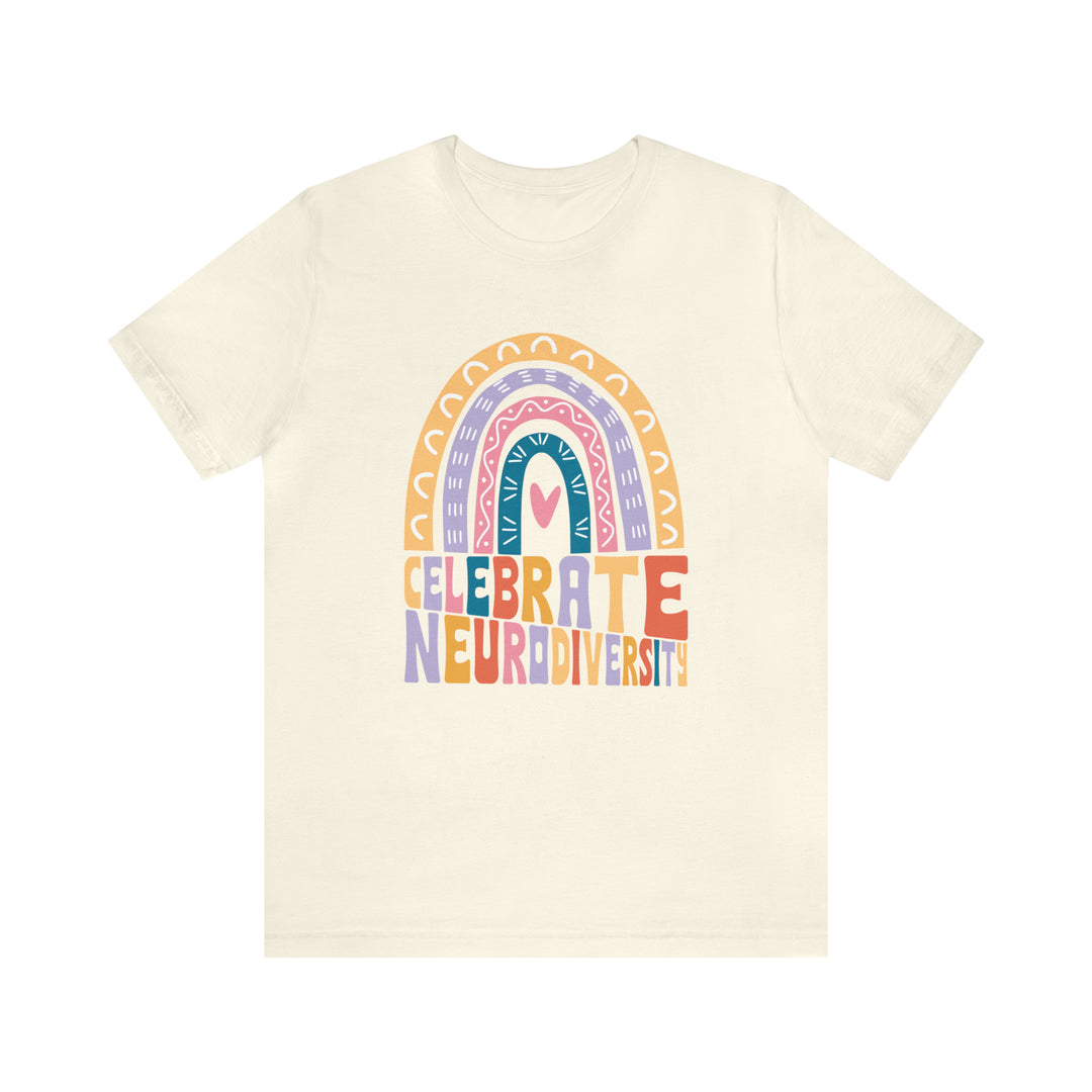 Celebrate Neurodiversity Rainbow Tee