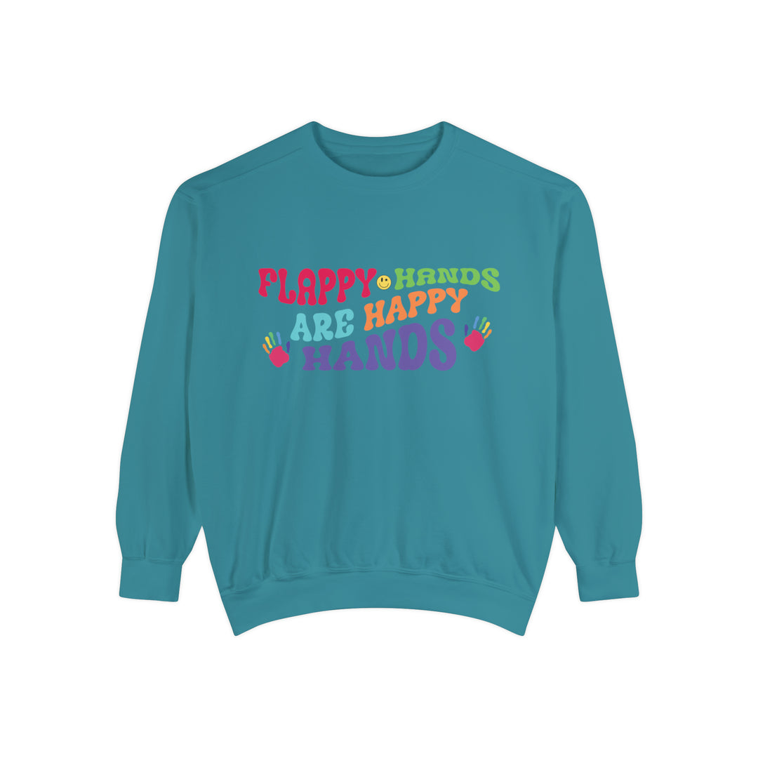 Comfort Colors Flappy Hands are Happy Hands Sweatshirt