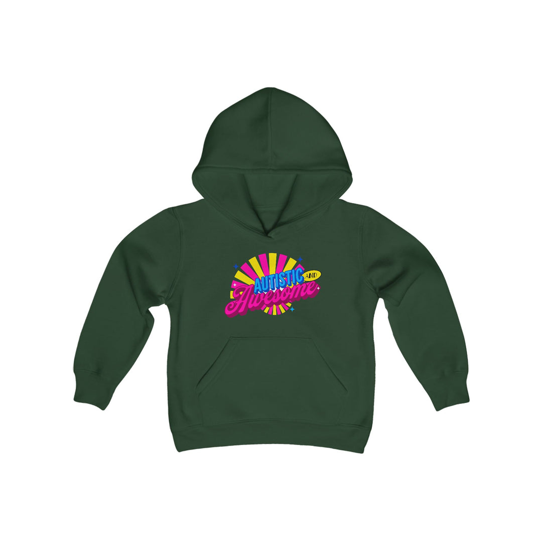 Kids Autistic and Awesome Hoodie Sweatshirt