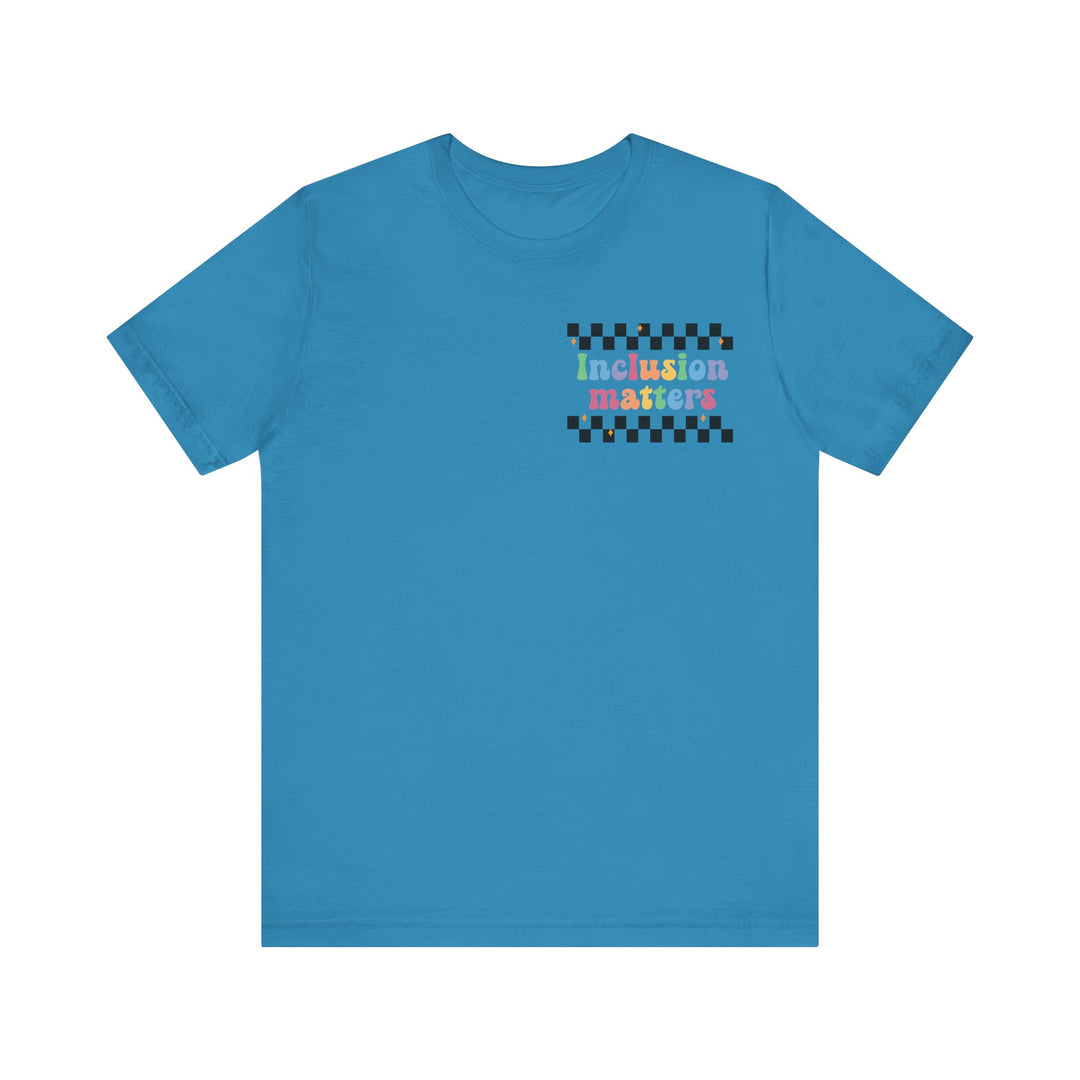 Adult Inclusion Matter Checkerboard Front and Back Tee