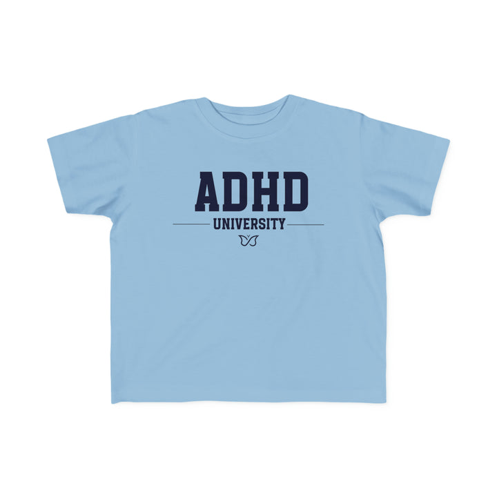 Toddler ADHD University Butterfly Symbol Tee