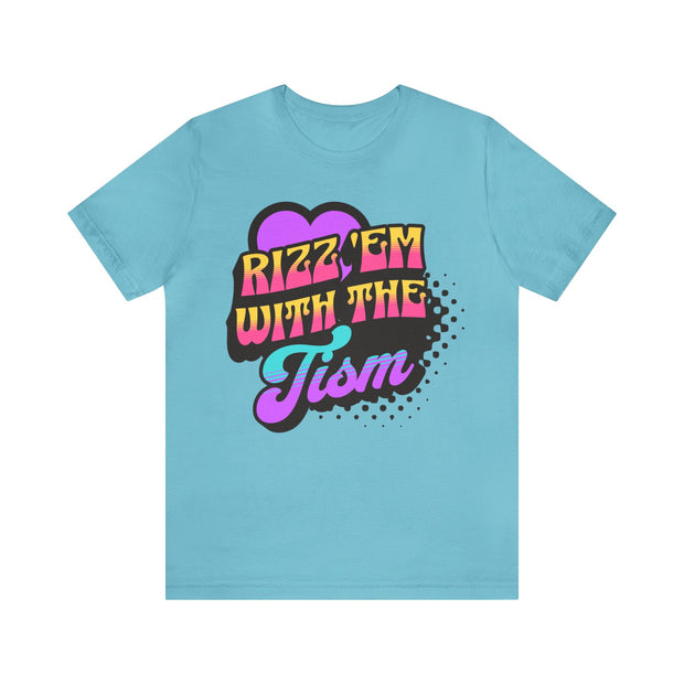 Rizz 'Em With The Tism Purple Heart Adult Tee