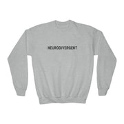 Kids Neurodivergent Distressed Text Sweatshirt