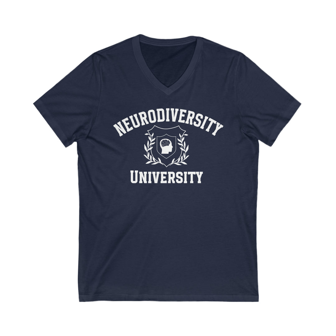 Adult Neurodiversity University Beautiful Mind V-Neck Tee