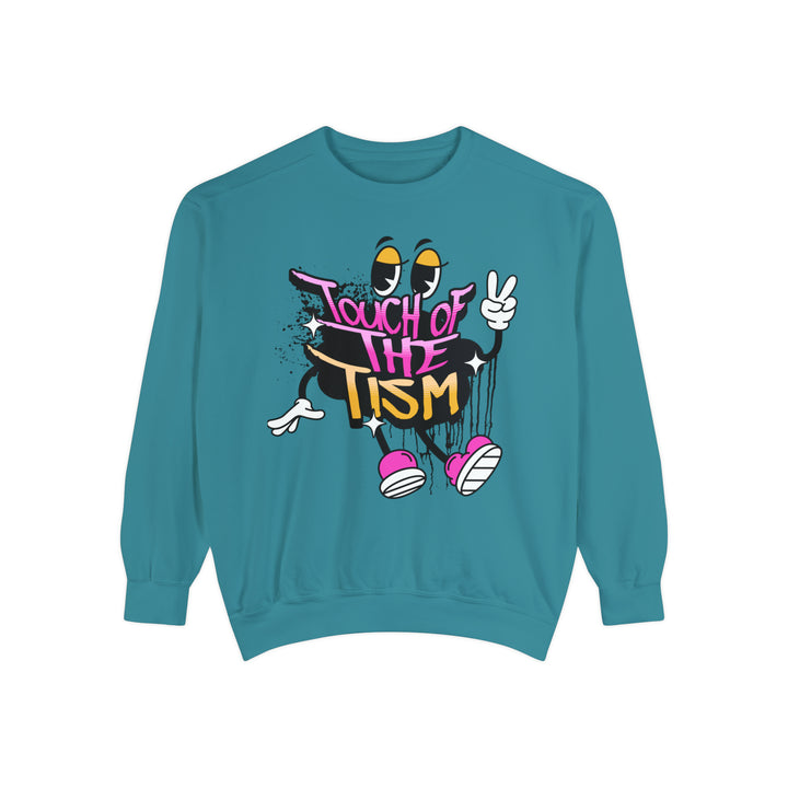 Adult Touch of the Tism Graffiti  Comfort Colors Sweatshirt