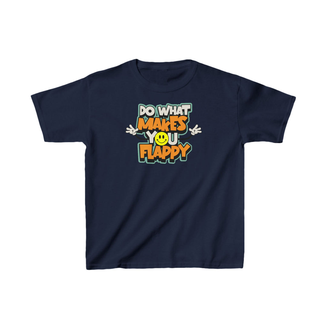 Kids Do What Makes You Flappy Smiley Arms Tee