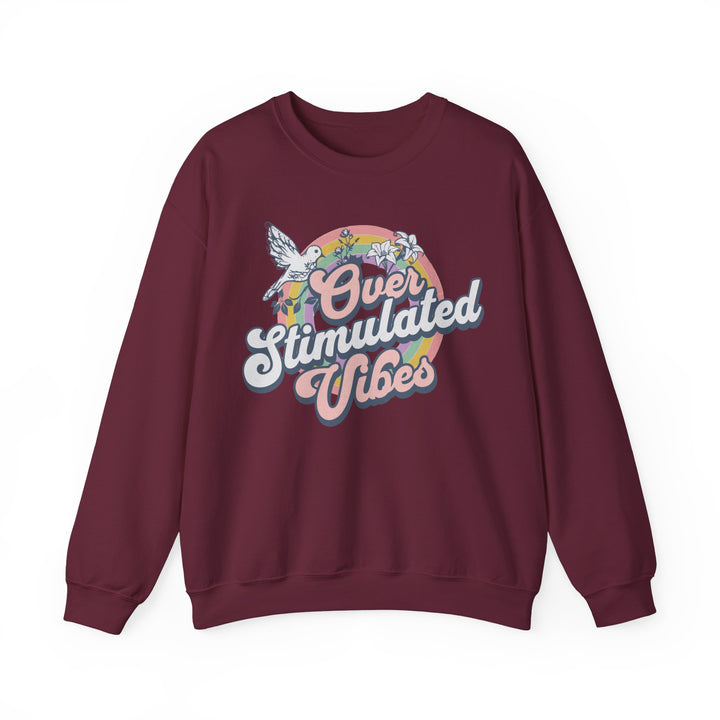 Adult Over Stimulated Vibes Sweatshirt