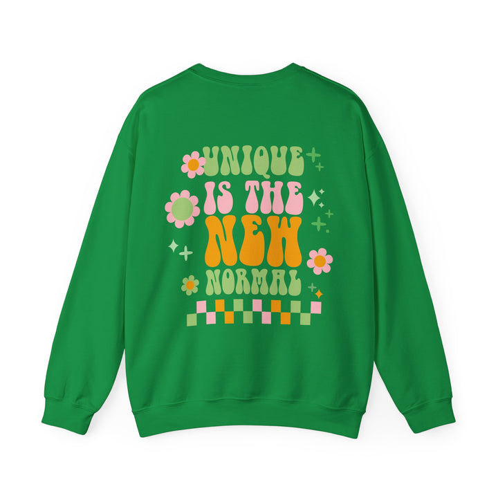 Adult Unique is the New Normal Front and Back Sweatshirt