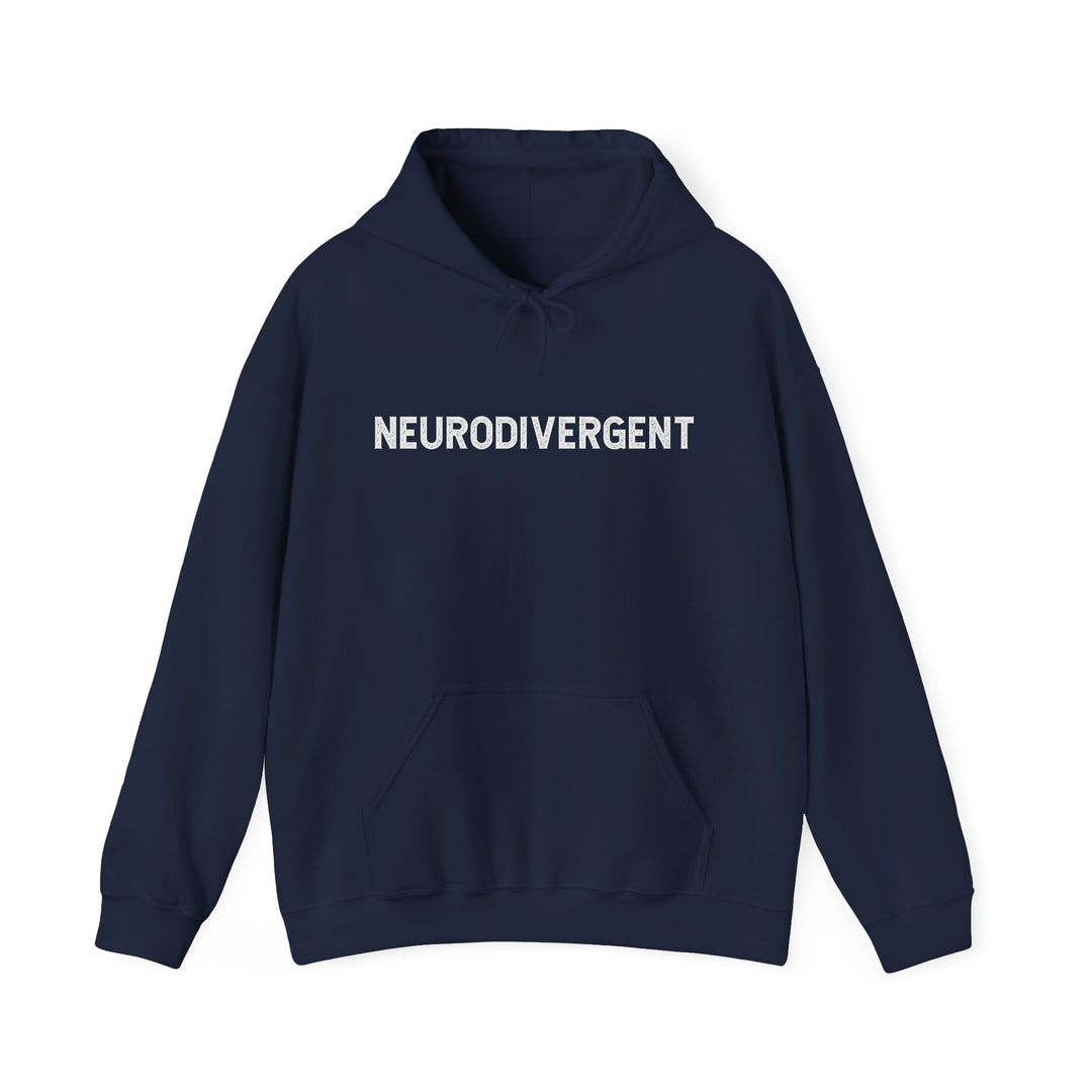 Neurodivergent Distressed Text Hoodie