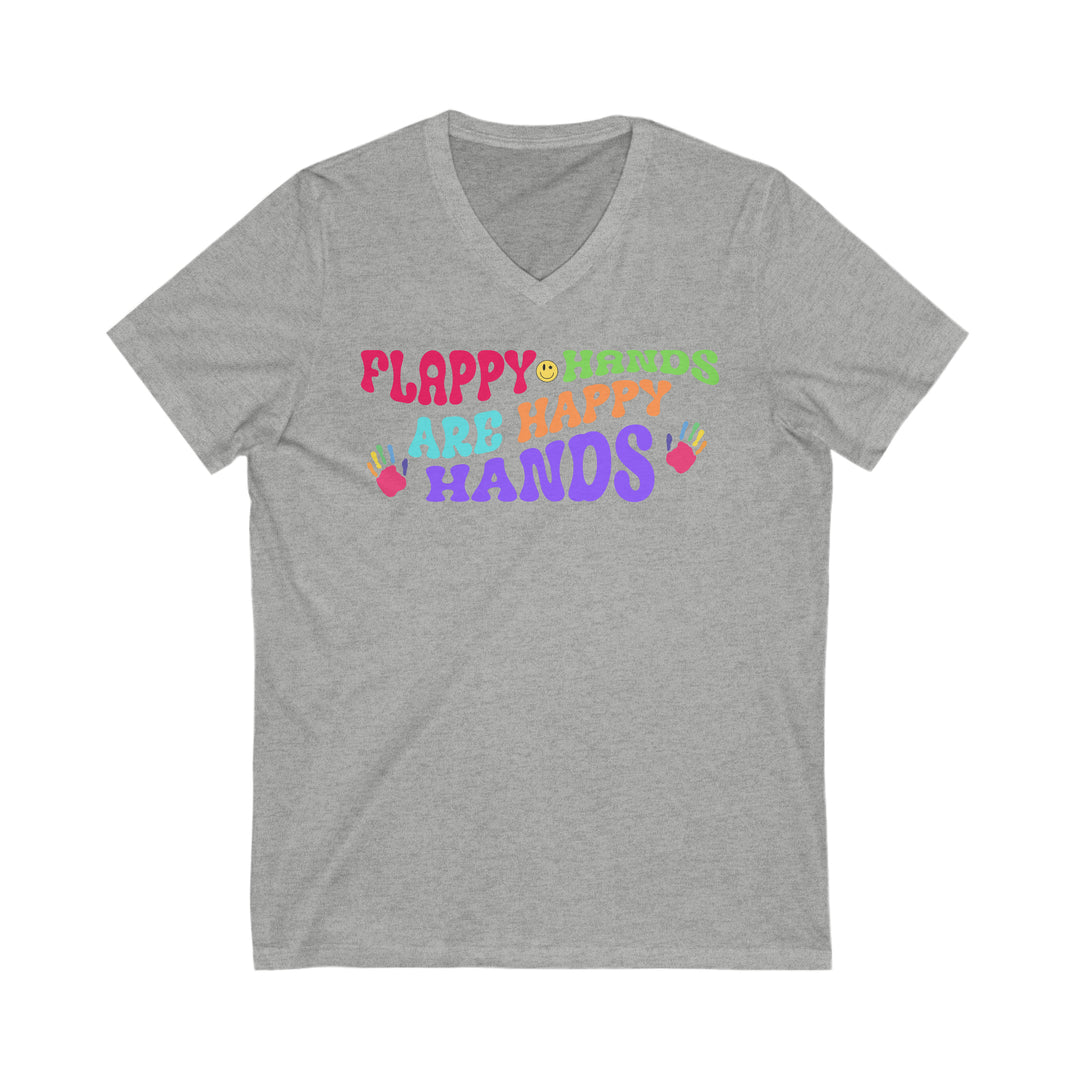 Flappy Hands are Happy Hands V-Neck Tee