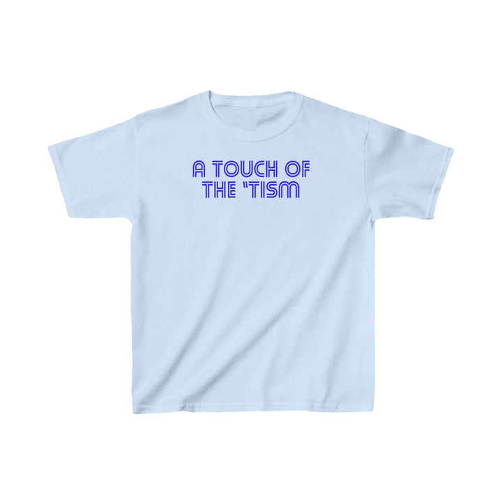 Kids Touch of the Tism Line Letters Tee