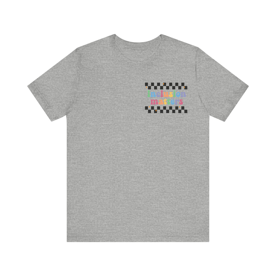 Adult Inclusion Matter Checkerboard Front and Back Tee