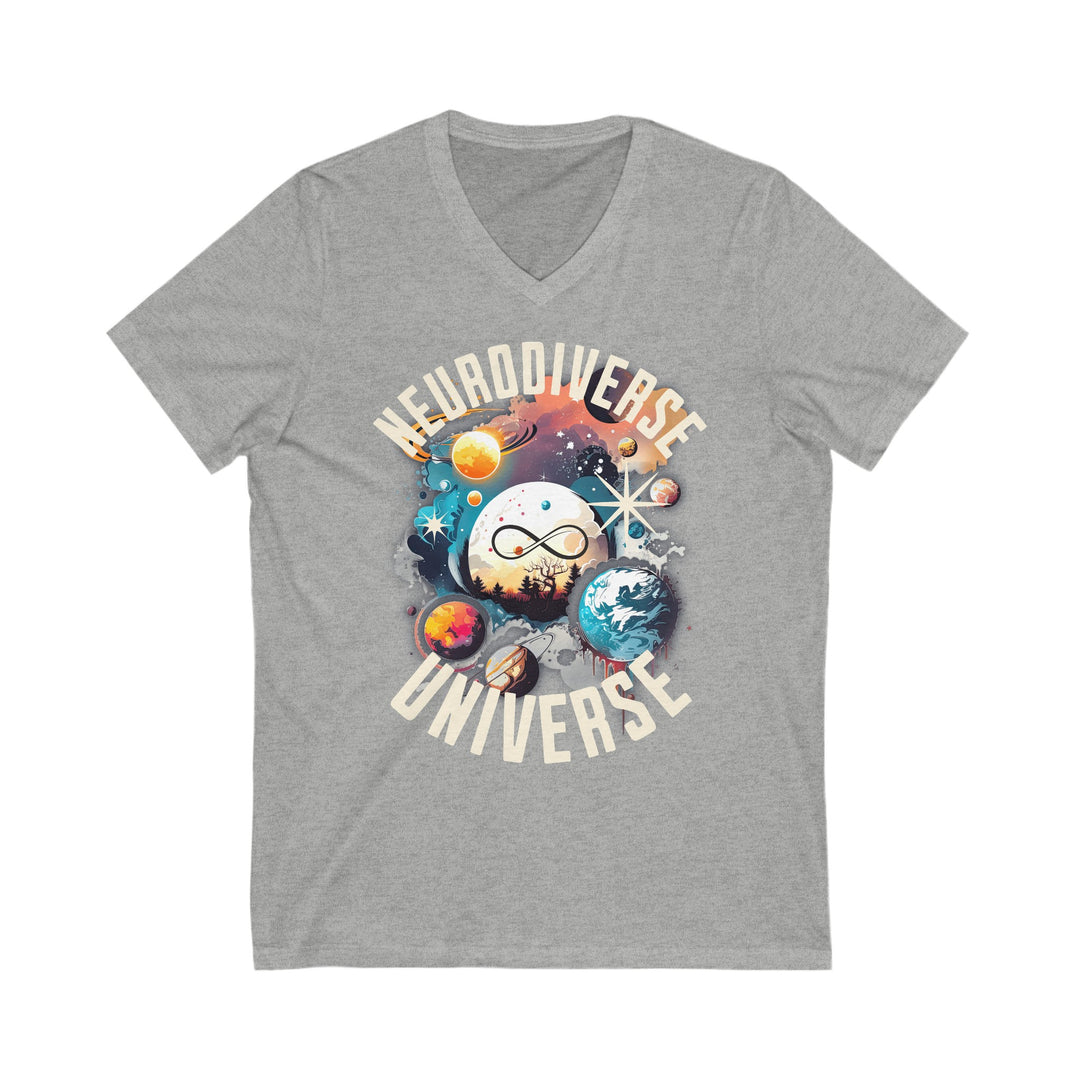 Adult Neurodiverse Universe V-Neck Tee