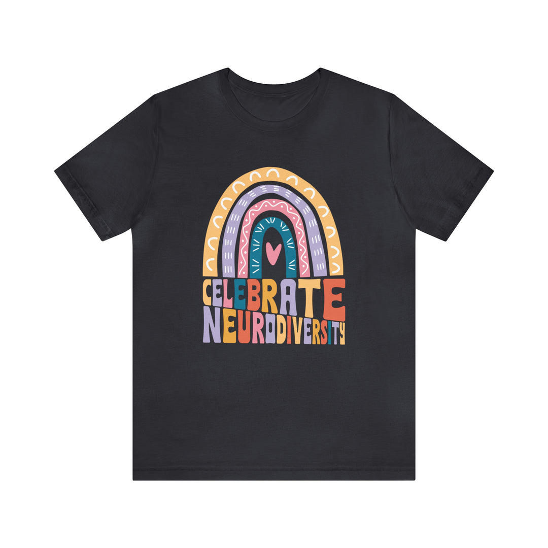 Celebrate Neurodiversity Rainbow Tee