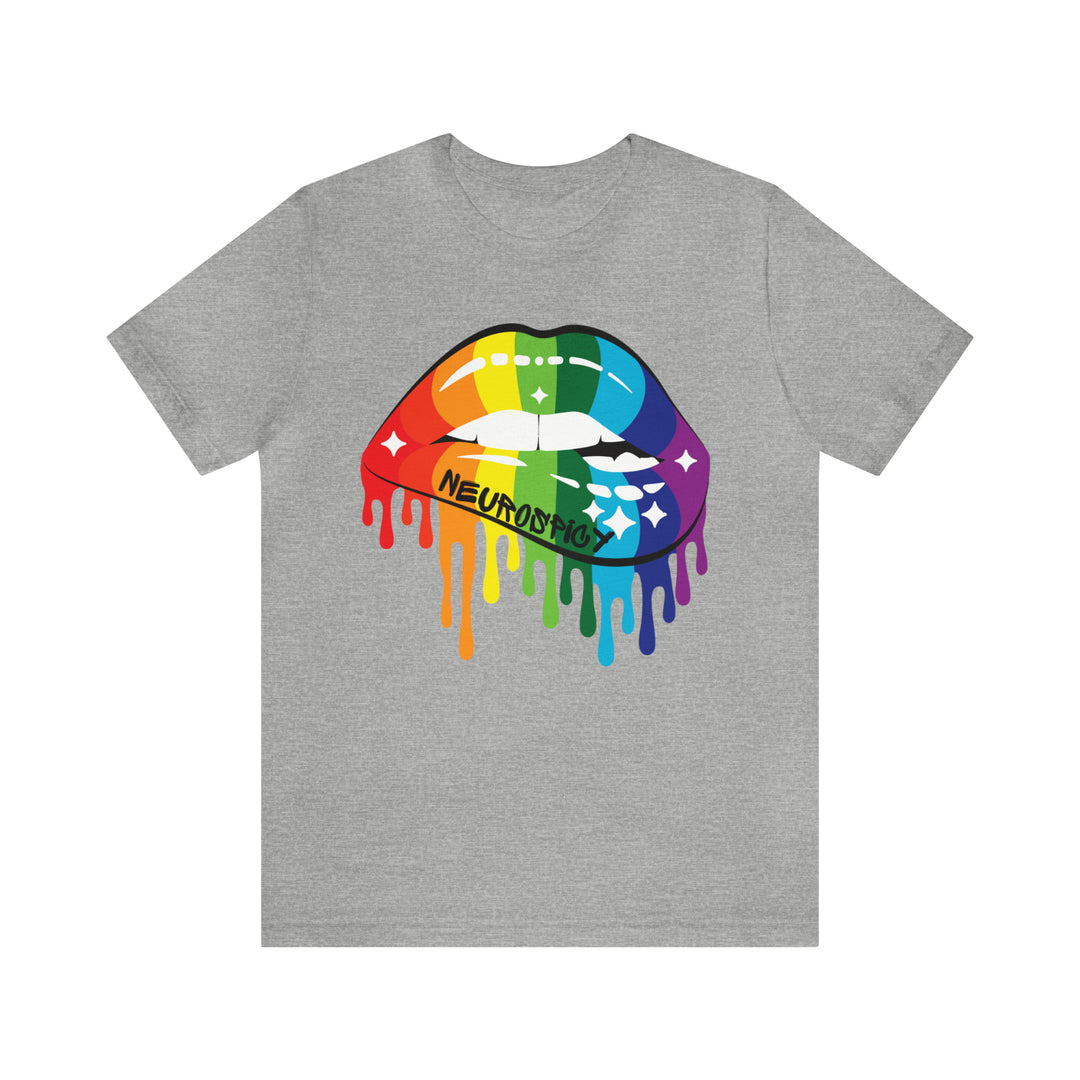 Neurospicy Rainbow Lips Tee