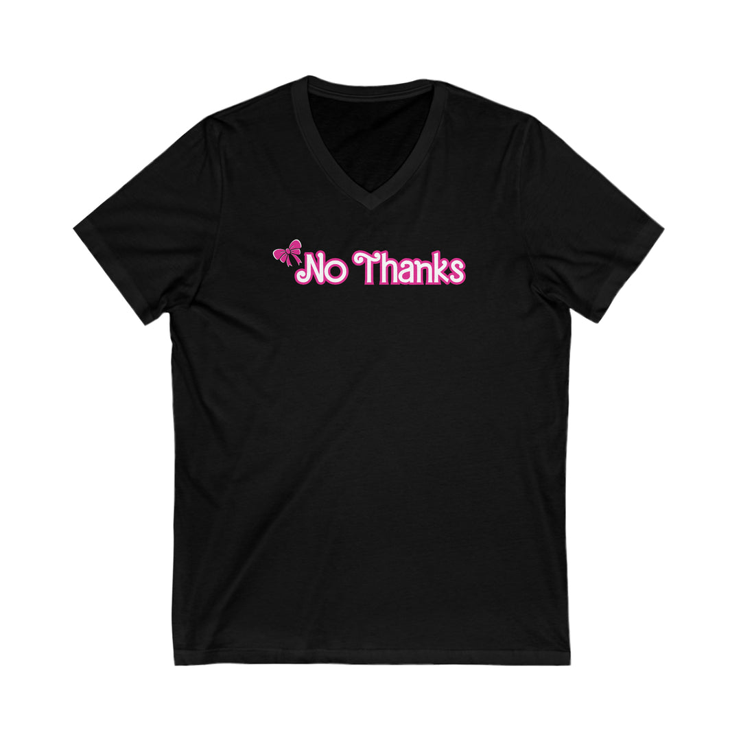 Neurodivergent No Thanks Doll V-neck Tee