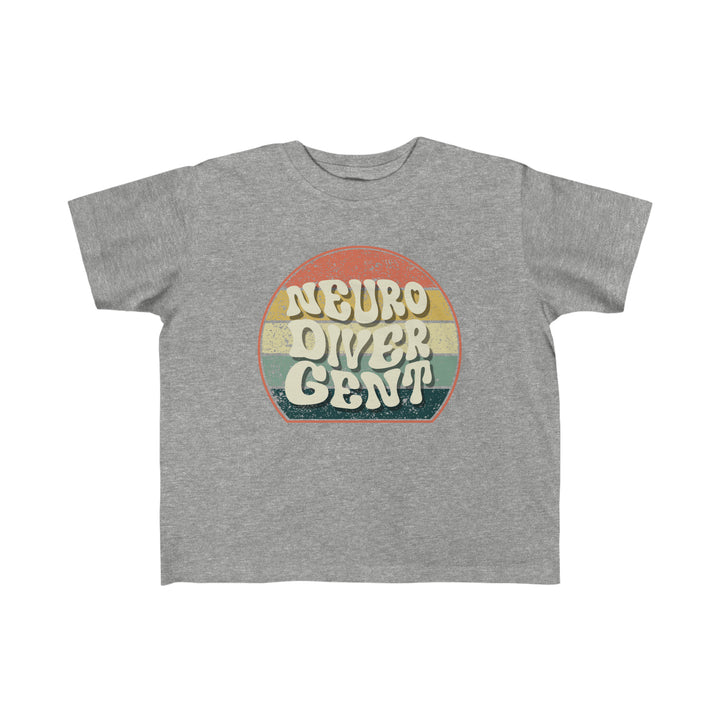 Toddler's Groovy Retro Neurodivergent Tee