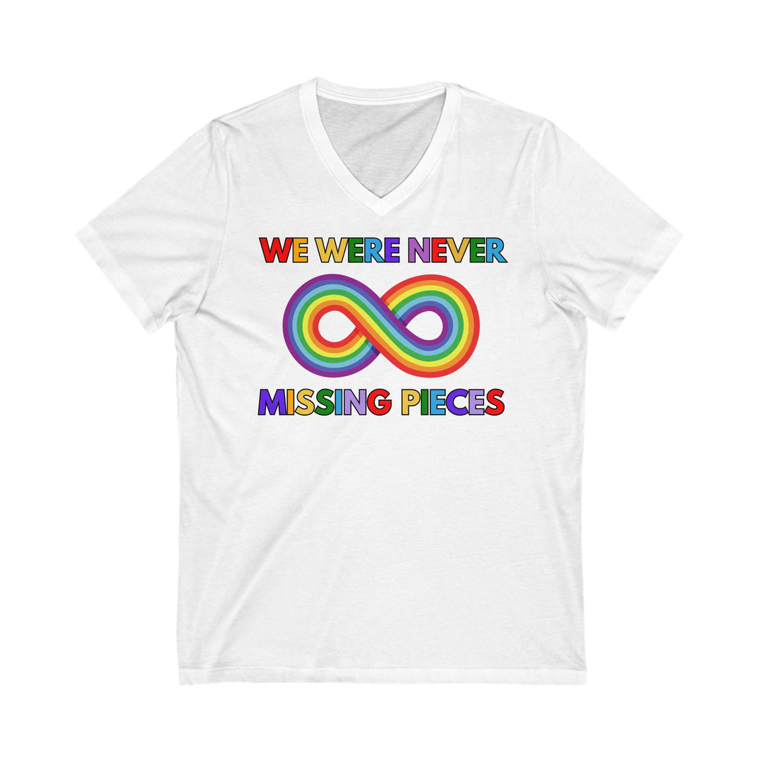 Adult Infinity Never Missing Pieces V-Neck Tee