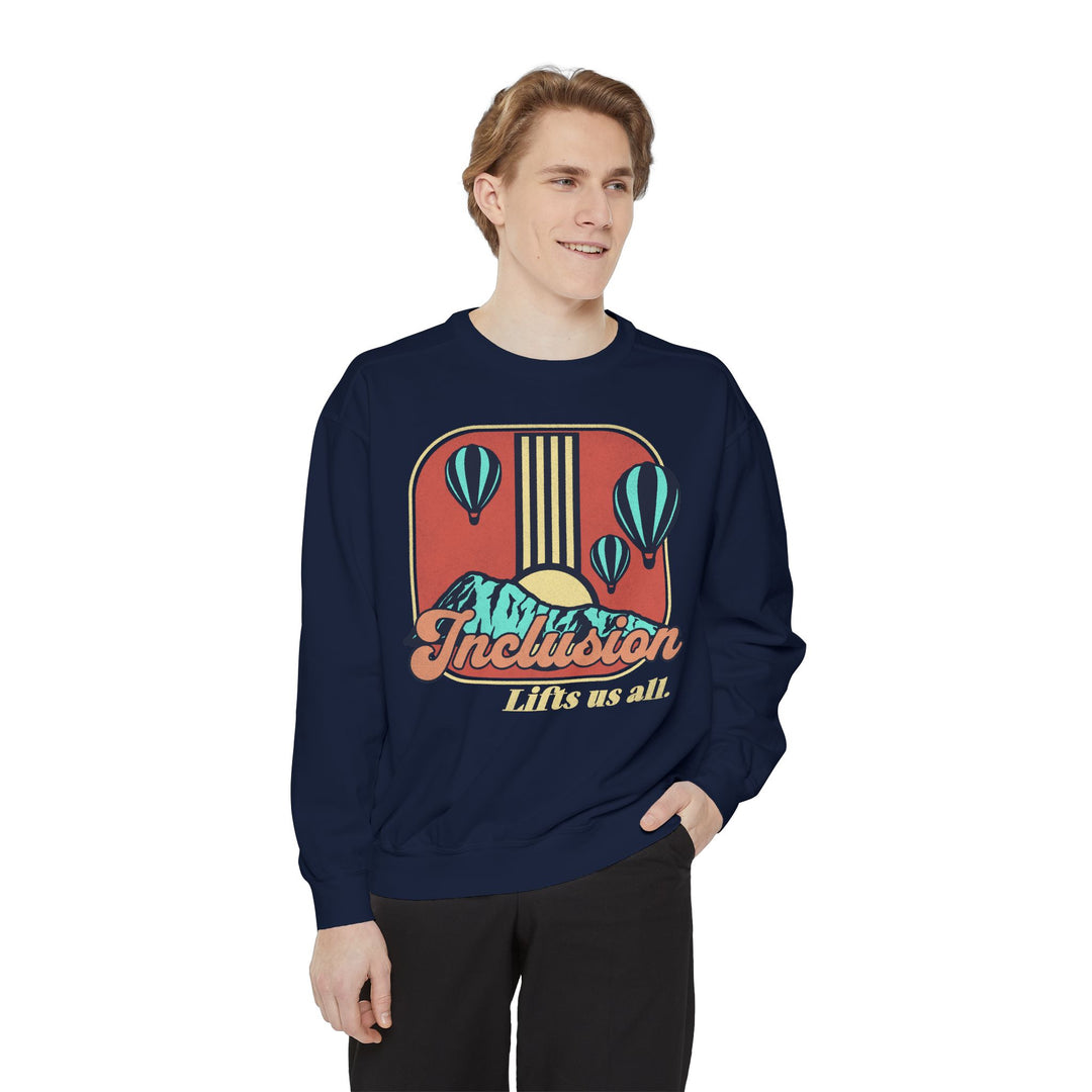 Adult Inclusion Lifts Us All Comfort Colors Sweatshirt