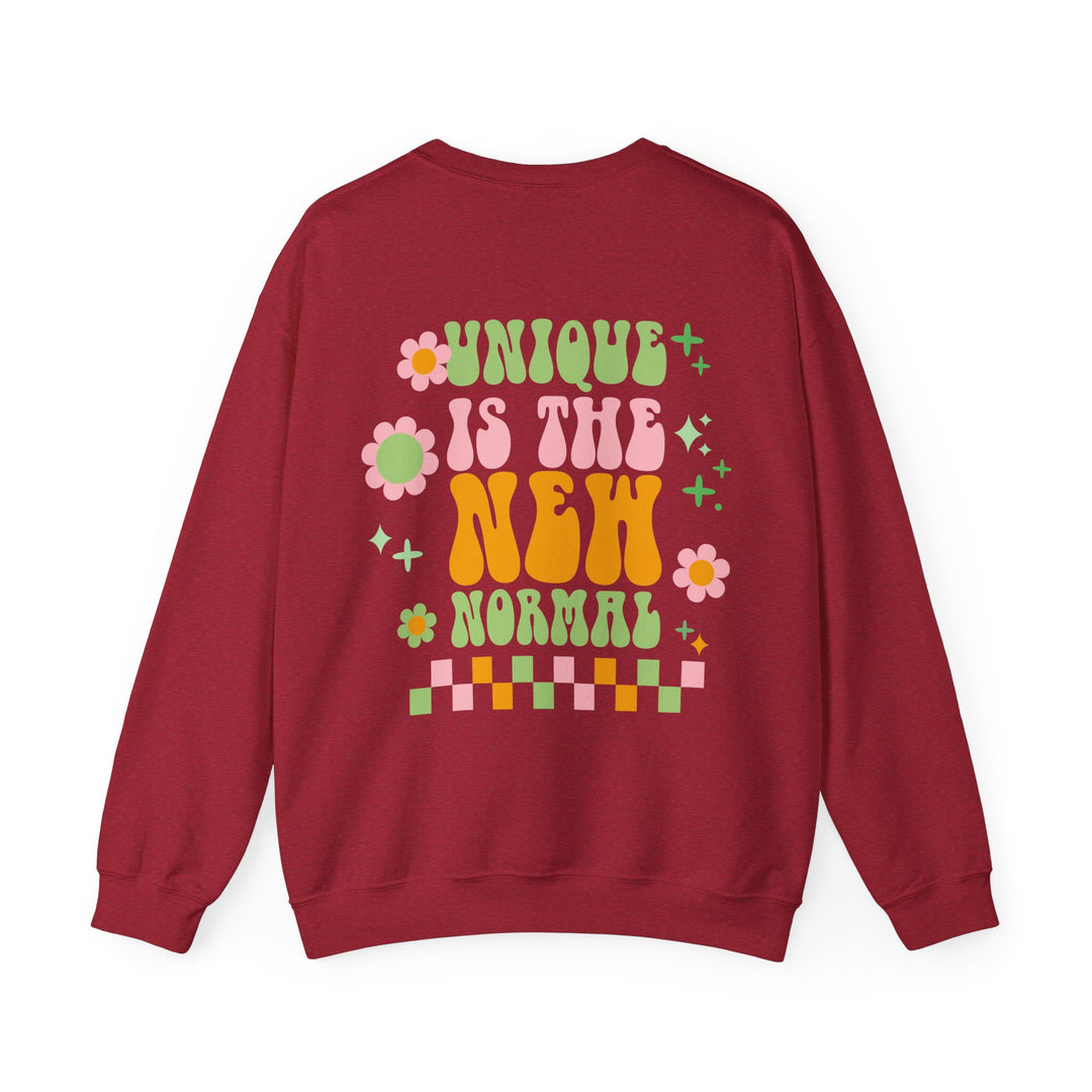 Adult Unique is the New Normal Front and Back Sweatshirt