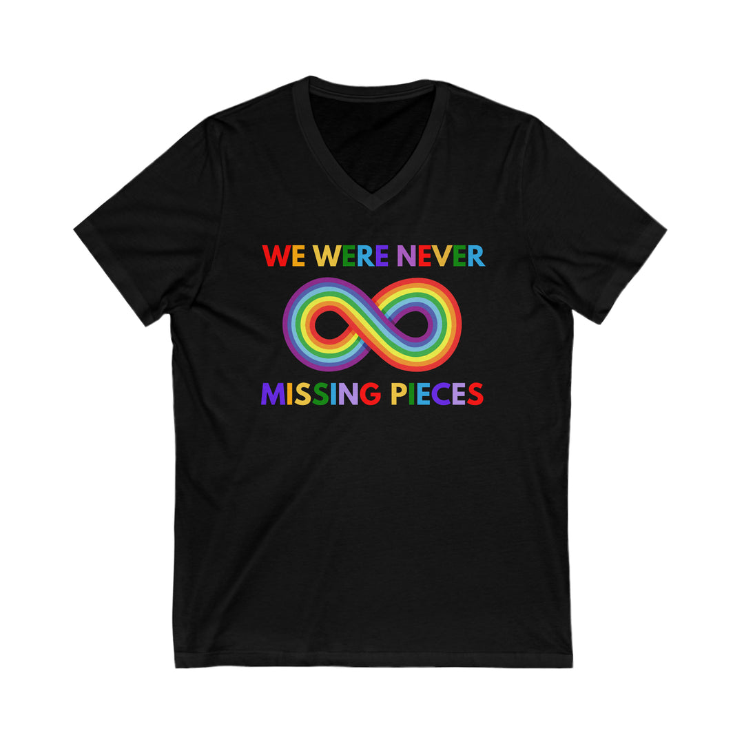 Adult Infinity Never Missing Pieces V-Neck Tee