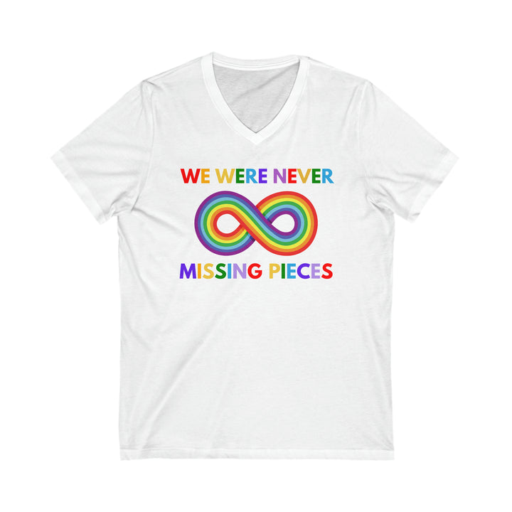 Adult Infinity Never Missing Pieces V-Neck Tee