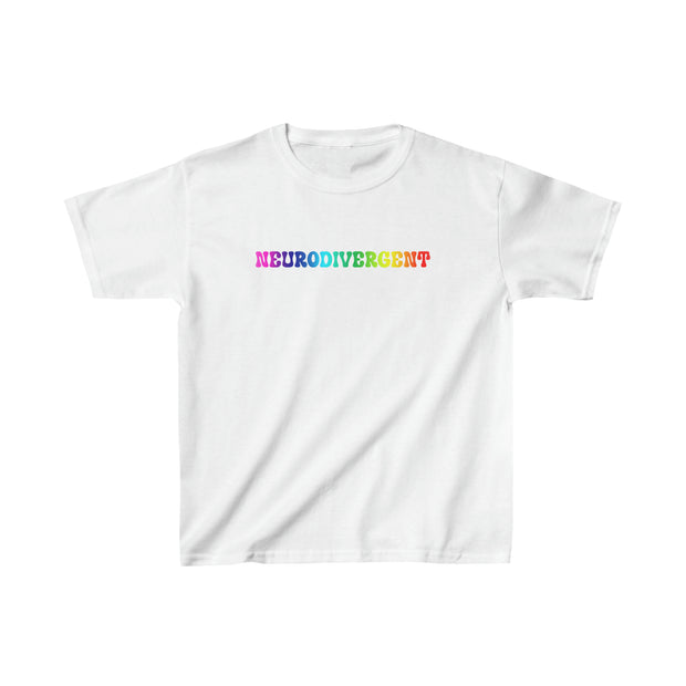 Kids Groovy Rainbow Neurodivergent Tee