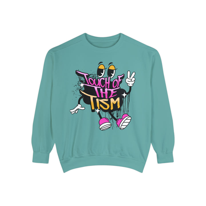 Adult Touch of the Tism Graffiti  Comfort Colors Sweatshirt