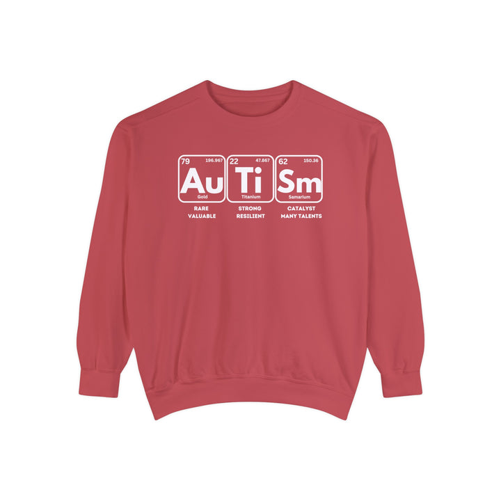 Adult Autism Elements Comfort Colors Sweatshirt