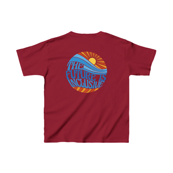 Kids The Future Is Inclusive Groovy Sun Tee