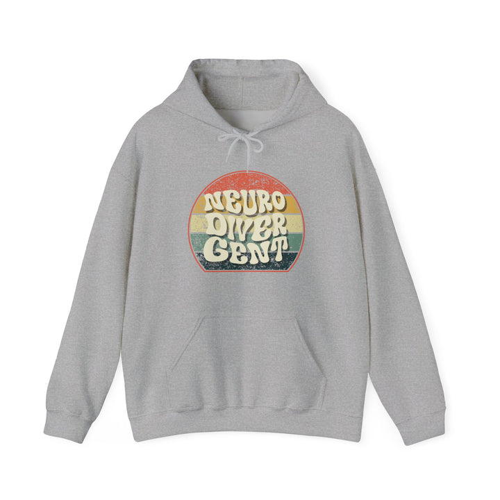 Retro Groovy Neurodivergent Hoodie