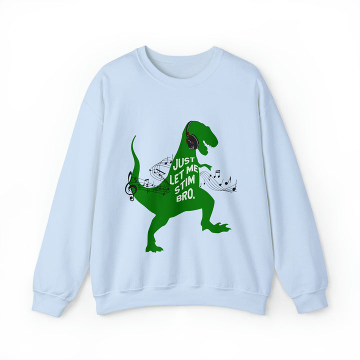 T-Rex Let Me Stim Bro Sweatshirt Black Music Notes