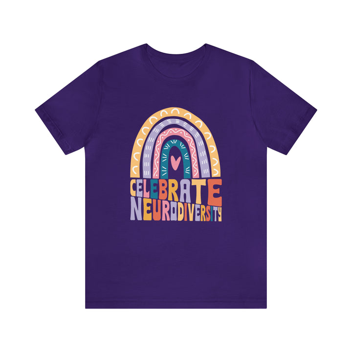 Celebrate Neurodiversity Rainbow Tee