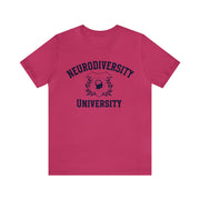 Neurodiversity University Beautiful Mind Navy Blue Text Tee