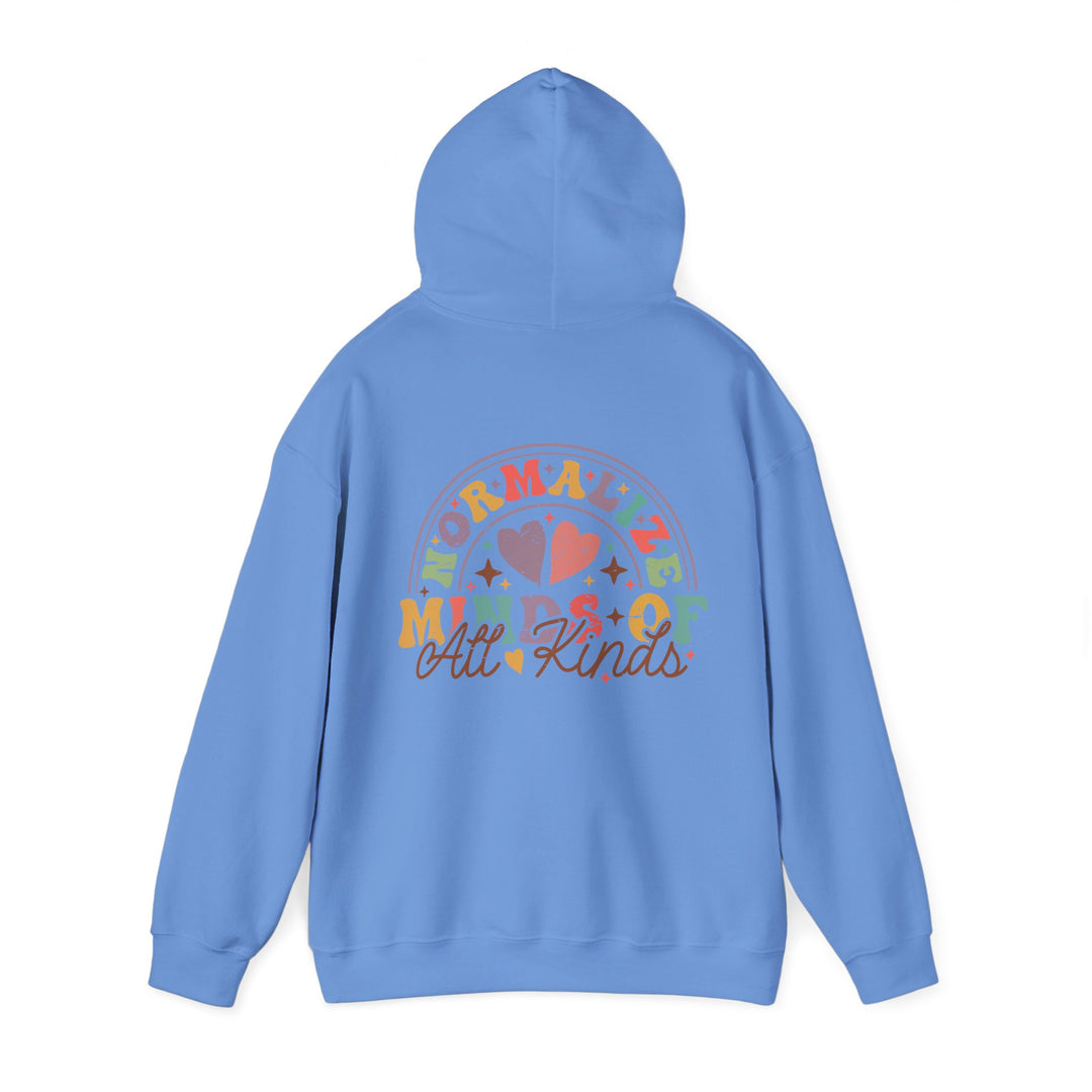 Adult Normalize  Minds of all Kinds Rainbow Front and Back Hoodie