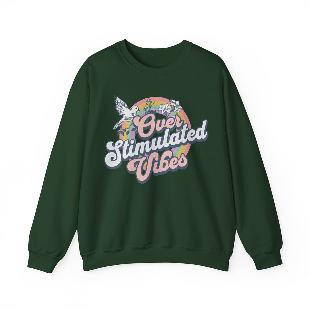 Adult Over Stimulated Vibes Sweatshirt